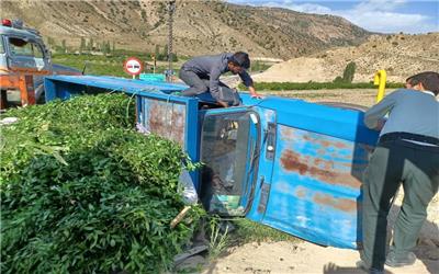 حادثه رانندگی در لرستان یک کشته و سه مجروح برجا گذاشت